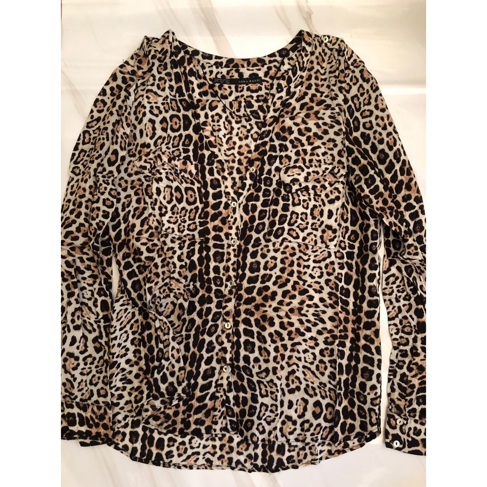 ZARA | Size S 🐆 Leopard Print Blouse